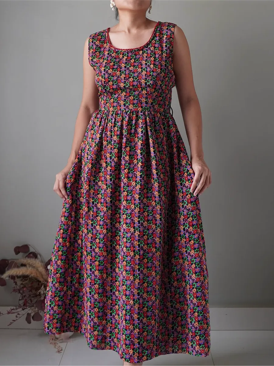 Fully floral patterned maxi dress - Image 1
