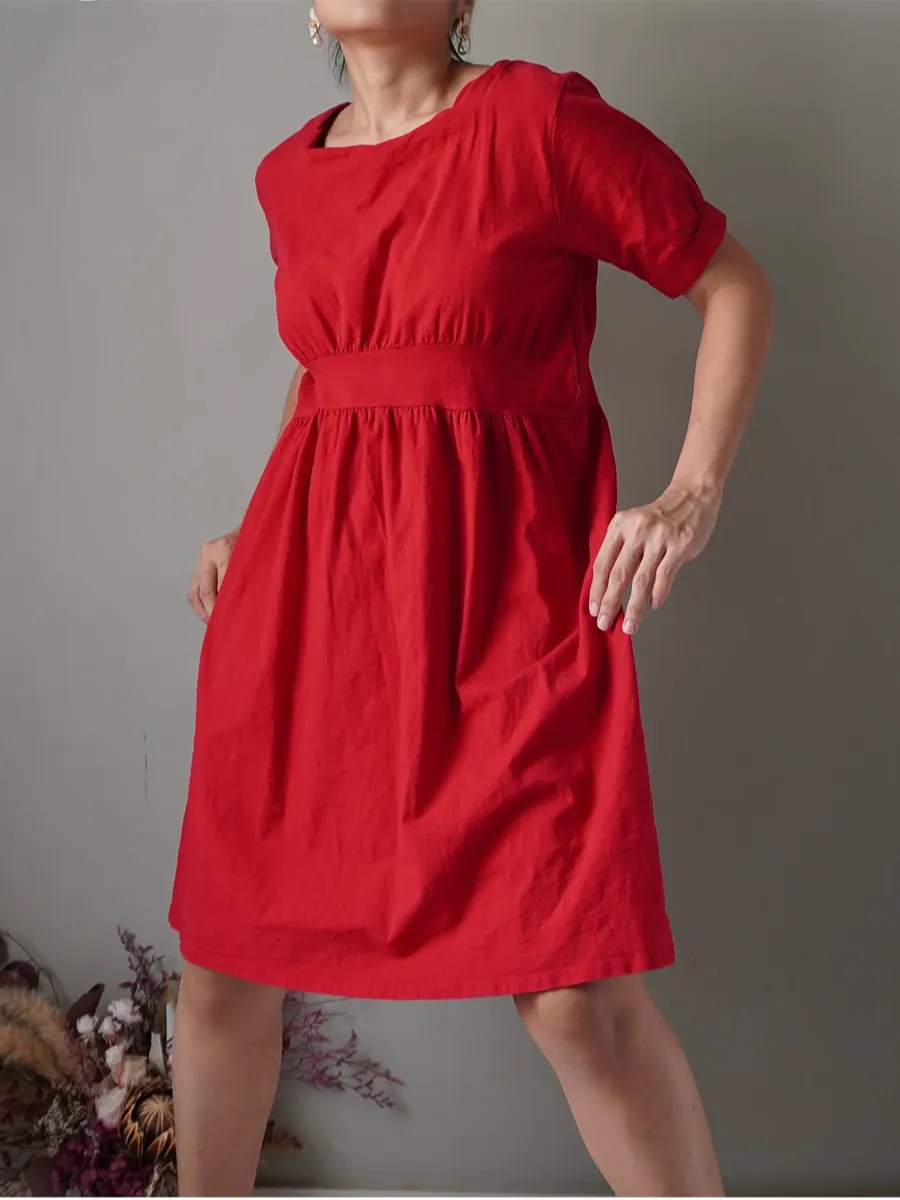 Candy res linen blend dress, few hems removed at the side - Image 1