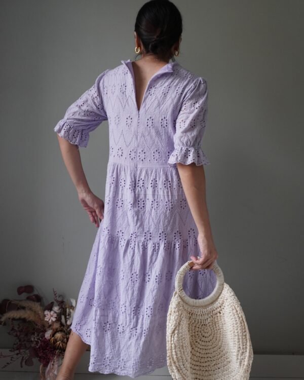 Ever dainty lavender dress with eyelet details - Image 2